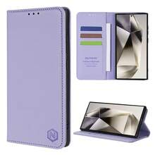 紫色手机壳 手机支架 奢华钱包 高品质 带卡槽 支架 强磁翻盖 人造皮革外壳 兼容 兼容小米 Redmi 兼容华为 兼容三星 商务防震保护套 防水防摔防刮 - 紫色 - 查看 6