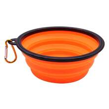 1 pezzo Ciotola da viaggio per cani pieghevole di alta qualità - in TPR durevole, design portatile e pieghevole rapido con moschettone, ottima per nutrire e dare acqua agli animali domestici durante le avventure all'aperto