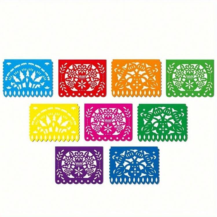 1/3 lá cờ nhựa hình tam giác cờ Mexico, tổng chiều dài 4,5m, kích thước mỗi lá cờ khoảng 7,87" x 5,24". Trang trí tiệc theo chủ đề Mexico, thích hợp sử dụng trong nhà và ngoài trời, lý tưởng cho ngày 5 tháng 5. - 1PC Biểu ngữ chim Mexico - Xem 5