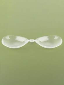 1 件女士硅胶前扣无肩带聚拢文胸 - 无缝粘合提升，透明设计，100% 硅胶舒适，手洗护理，婚礼内衣和日常内衣配件 - 透明 - 查看 14