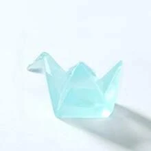 Random5pcs/10pcs/15pcs Micro Landscape Creative Dreamy Night Light Thousand Paper Crane Handmade DIY Decoration Blind Bag Accessories Mini Desktop Ornaments