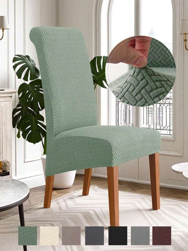 1 szt. XL pokrowiec na krzesło do jadalni, rozciągliwe pokrowce na krzesła do jadalni, zdejmowane, zmywalne, miękkie pokrowce na krzesła chroniące przed kurzem do kuchni, stołów hotelowych, krzeseł bankietowych