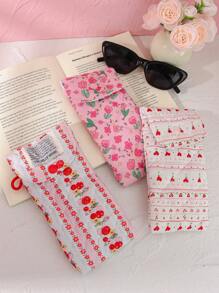 1pc Cute Glasses Bag, Glasses Storage Box For Girls, Sunglasses Accessories, With Cute Style, Cartoon Design And Girly Pattern, Perfect To Protect Sunglasses, A Great Gift. , Gender Reveal Party, Perfect Choice For Birthdays, Weddings, Parties, Perfect Gift For Colleagues, Friends And Family, Back To School Gift, Great Gift For Summer Vacation, Travel