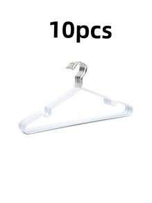 10/15/16/18/20/30/40pcs Set Simple & Elegant Coated Thickened Garment Hangers, Lightweight Portable Adult Clothes Hangers With Anti-Slip & No Trace Design, Suitable For Home Laundry, Lingerie Storage, Preventing Messy Clothes, Christmas Outfit Organization