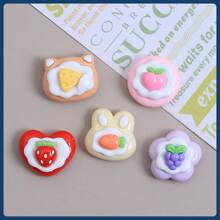 6pcs Cartoon Animal & Strawberry Decorative 3D Magnetic Stickers, Creative Fridge Magnets, Cute Decor Pieces For Office, Kitchen, Whiteboards, Storage Cabinet, Dishwasher, Home Decoration, Valentine's Day Gift