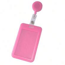 1 قطعة حامل بطاقات بلون أحادي بسيط مع مشبك قابل للسحب وأكمام للبطاقات، هدايا لحامل البطاقات، محفظة، حامل بطاقة الهوية، حامل بطاقة الائتمان، للنساء - متعدد الألوان - مشاهدة 18