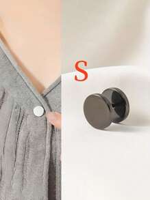 1/4 piezas Cierre de cuello en espiral simple - Desmontable, apto para apretar cuellos, puños y botones de suéter sin necesidad de coser - Accesorios decorativos de botones a la moda