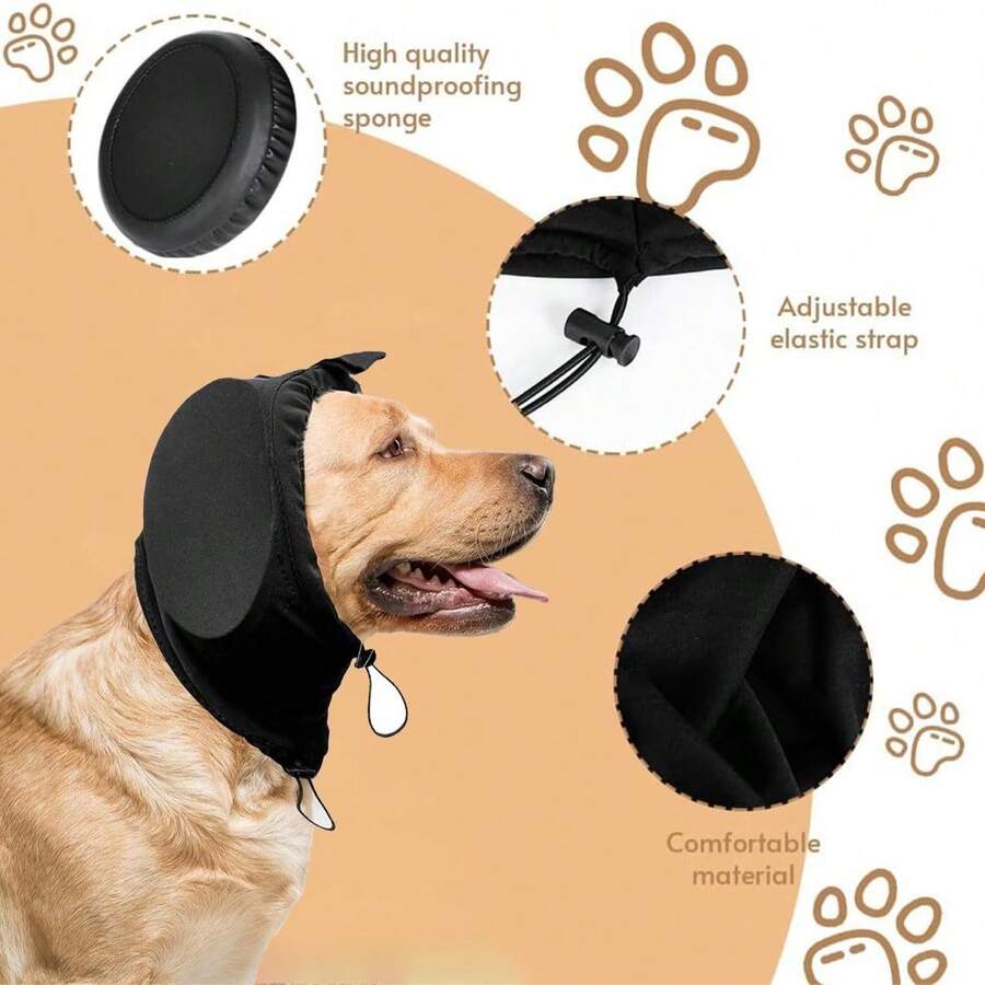 Dog Outdoor Ear Muffs, Noise-Proof Ear Protectors For Dogs, Portable Quiet Ear Covers For Pets, Suitable For Airplane, Fireworks, Travel & Thunder Hearing Protection