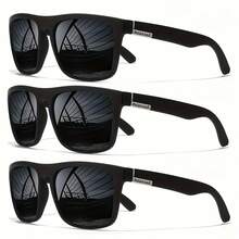 1-3 PCS Dreamy Cool Classic Square Fashion Glasses, Suitable For Men And Women, Outdoor Sports Party Vacation Travel Driving Fishing Supplies Photo Props - Multicolor - View 7