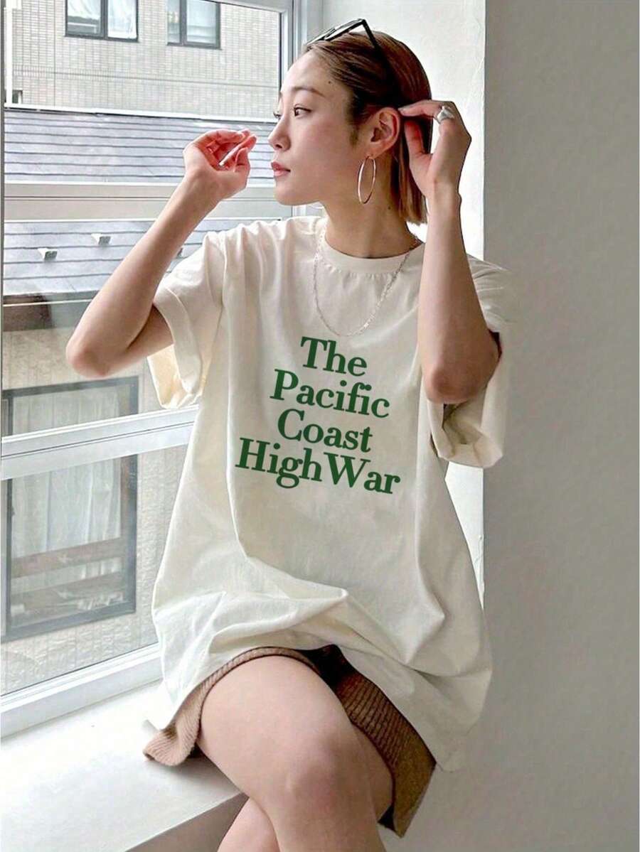 Women's 200g Pure Cotton Short-Sleeved T-Shirt - 白色 - 查看 1