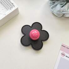 1 pieza Asa de teléfono con forma de margarita de color dopamina, soporte estable adhesivo y plegable compatible con iPhone y teléfonos Android, regalo para cumpleaños, familia y amigos