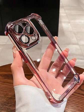 1pc Transparent Corner Airbag Shockproof Phone Case Compatible With IPhone 16 Pro Max, 11, 12, 13, 14, Pro Max, XR, 15, Pro, Pro Max And Galaxy A05, A15, A25, A35, A55, S23, S24 Waterproof Anti-Fall Scratch Resistant