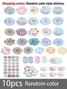 10/1 包旅行双层防水弹力浴帽，可重复使用浴帽，厚大高弹力浴帽，用于沐浴和头发护理，便携式旅行，夏季家居浴室装饰必备品，返校，旅行度假必备品，女士发饰