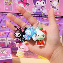 Sanrio New 24 Small Box Sanrio Pendant Highly Attractive Keychain Decoration Mystery Box Pendant