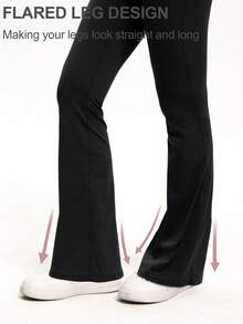 3 Pack Bootcut Yoga Pants With Pockets For Women - Flared Leggings High Waist Womens Trousers Tummy Control With 2 Pockets -No Perspective Exercise-Stretchy & Breathable Fabric - Suitable For Yoga, Fitness & Everyday Wear - Perfect Gift For Women,3pcs Leggings Set,Gym Clothes Women Set,Workout Sets(If You Are Between Sizes, We Recommend Sizing Up) - 3 chiếc màu đen - Xem 7