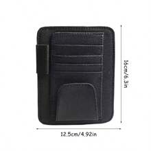 Car Sunshade Storage Bag, Sunglasses Holder Suitable For Car Sunshade PU, Car Interior Accessories Storage, Travel Document Holder Suitable For Car Glasses Clip Bag, Card Bag, ID Clip, Ticket, Business Card, Interior Storage Bag
