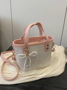 Fashionable And Minimalist Butterfly Printed Shoulder Crossbody Bag, Versatile And Elegant Contrasting Color Handbag, Suitable For Shopping, Wallets, Shopping, Young Women, College Students, Newcomers, White-Collar Workers. They Are Very Suitable For Offices, Universities, Work, Business, Commuting, Outdoor Activities, Travel, And Outings