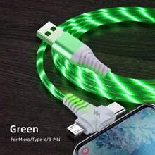 3-In-1 6A High Speed Charging Cable, Data Cable With USB To Micro USB + Type-C + Lightning Connectors, Compatible With IPhone/ Compatible With IPhone, Android, Camera, MP3 Universal Adapter, Charger