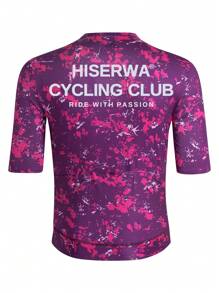 HISERWA Men'S Lightweight Breathable Cycling Jersey - Short Sleeve, Zip-Up Bicycle Shirt With Pockets, Sunscreen UPF50+,Colorful Graphic Design For Summer Sports,Cycling Clothes