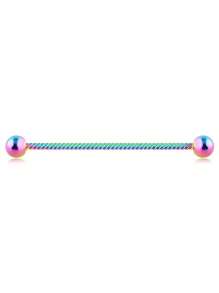 1pc 304 Stainless Steel Monroe Lip Ring, Spiral Cartilage Earrings, Barbell Body Piercing Jewelry, Suitable For Gift/Party