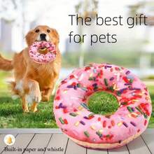 1 件超强韧狗狗咬胶玩偶 - 坚不可摧且持久耐用（适合攻击性咀嚼者） - 耐用，非常适合剧烈咀嚼 | 狗狗玩偶 | 宠物玩偶 | 狗狗咬胶玩偶 | 宠物用品 | 带吱吱叫声的毛绒甜甜圈玩偶，适合出牙期，狗狗玩偶 - 粉色 - 查看 6