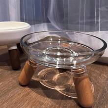 1 Pc Detachable Elevated Pet Bowl, Scientific Height Design For Spine Care, Stable Base To Prevent Tipping, For Indoor Cats And Dogs, Dishwasher Friendly
