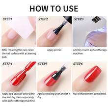 MIQH 2025 Fashion Gel Nail Polish Set 12 Colors Pink White Red Soak Off UV LED Lamp Compatible Long Lasting Comfortable Shades Surprise Gift For Girlfriend Mother Daughter Buy 6 Get 6 Pink Nude Orange Glitter Manicure - 彩色 - 查看 3