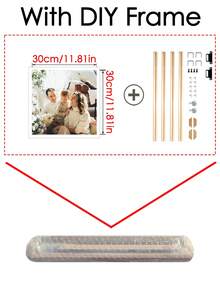 3Pcs Custom Big Size Poster, Custom Big Size Poster With DIY Frame Or Only Canvas As Gift For Coming Mother's Day, Customized Big Size Canvas Painting As Ideal Gift For Dear Mom, Personalized Big Size Canvas Hanging Printing For Coming Mother's Day/Father's Day, Customizable Canvas Prints With DIY Frame For Home Decor/Room Decor/Bedroom Decor/Bathroom Decor/Office/Graduation2025 Back To School School Supplies - Multicolor - View 14