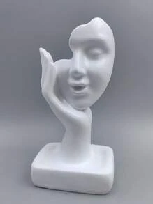 1 Stück Harz Räucherstäbchenhalter, multifunktionaler Harz Statue Dekor, Rückfluss Räucherstäbchenhalter Wasserfall Räucherstäbchenständer, abstrakte menschliche Skulptur Kunst Dekoration, geeignet für Heim-Dekoration, Esszimmer-Dekoration, Geschenk (Räucherstäbchen nicht enthalten)