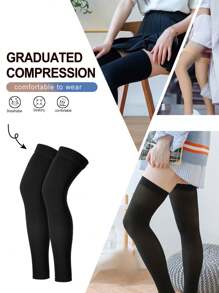 Unisex 20-30 MmHg Compression Sleeve Leg Shaping Stretchy Support Anti Slip Travel Yoga Stocking, Y2k