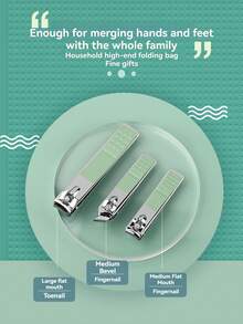 NEFOUME 1 Set Stainless Steel Manicure Clippers, Nail Clipper, Foot File Grooming Beauty Tools Nail Care Kit, Portable - Purple - View 5