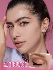 MISSLYN 闪亮眼线笔，防水，可削，笔尖柔滑细腻，持久哑光，防晕染，滋养眼部肌肤，显色度高。适合音乐节和派对等场合。 - #1 Black - 查看 3