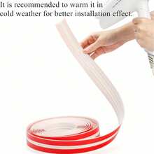 1PC 1M/39.37inch PVC Flexible Wall Molding Trim, Peel And Stick Tile Edge Trim, Self-Adhesive Inside Outside Corner Trim For Floor Door ﻿ - Multicolor - View 11