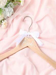 手工制作的木制和珍珠新娘礼服装饰架，适用于新娘送礼会礼物、婚纱照拍摄、伴娘求婚和新娘拍摄配件