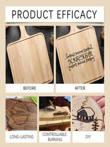 Wooden Burning Pen Set - DIY Wood Burning Tipped Markers Engraving Pen Kit