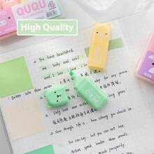 1set,Mini Highlighter,Tiny Markers With Fluorescent Colors Bear Shaped Highlighter,Macaroon Colour Pens,Color Marker, Ledger Pen, Back To School, School Supplies, Cute Kawaii Stationery, Colors For School, Markers, Stationery, Writing Pens, Colored Markers