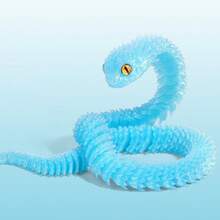 3D Printed Luminous Snake, Halloween, Christmas Gift New Viper Full Body Joint Movable Simulation Animal Model Gift, 3d Printed Fidget, Animal Toys