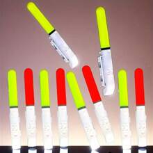 5/10 件鱼咬钩报警器双铃灯夜钓电子鱼竿 LED 荧光棒夜光矶钓浮标无需 CR425 电池