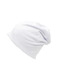 1 件纯色休闲涤纶无檐便帽男女通用宽松化疗帽双层四季帽男女皆宜