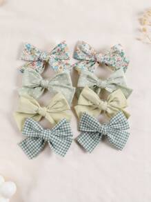 Set di 8 fermagli per capelli a fiocco, fermagli per capelli a fiocco, accessori per capelli alla moda per ragazze, adatti per vacanze, feste e uscite