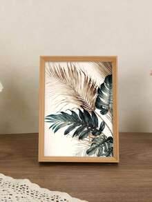 1 件复古相框，入口桌面装饰，书房/客厅墙壁艺术，高端装饰画，可水平或垂直放置，适合作为送给朋友或家人的礼物