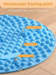 1 قطعة حصيرة تدليك القدم بالضغط - لاستخدام المنزلي - حصيرة قدم مؤلمة للغاية - حصيرة قدم دائرية للأصابع - حصيرة ضغط لتدليك القدم - حصيرة ضغط للكبار - تربط بين الأوعية الدموية - موديل خطوة جري بطيئة - سيليكون ناعم - حصيرة قدم للوقوف