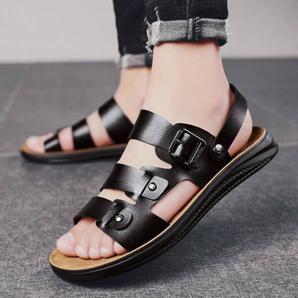 SHIDERTION SHIDERTION Summer Fashion Plus Size Casual Lightweight Breathable Beach Sandals For Men & Women