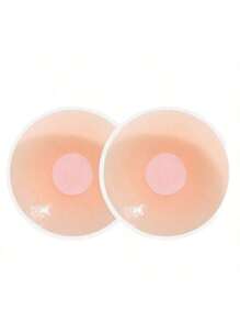 Reusable Ultra-Thin Breast Lift Nipple Covers, Strapless Invisible Self-Adhesive Boob Cups, Portable Bra & Undergarment Anti-Chafing