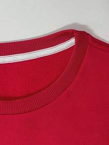 Fish Rainbow Trout Leaping Water  Women's Plus Size Casual Sweatshirt, Sport, Streetwear, Casual, Hip Hop, Rock, Rap,School, Holiday, Vacation,Festival,Daily Wear,Outfit Tops,Comfy - Red - View 3