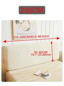 1 husă de pat Jacquard Geometry, husă de protecție pentru tăblia de pat elastică în culoare solidă, husă de pat moale și confortabilă, elasticitate ridicată, ușor de instalat, husă universală pentru noptieră pentru toate anotimpurile