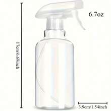 [200ml Multi-Functional Spray Bottles] 200ml Premium Spray Bottles Classic Transparent Design For Kitchen Oil Spray, Hair Styling, Vegetation, Cleansing, Hair Care And Light Beige Care - Multi-Functional Empty Bottles, Reusable - 白色 - 查看 11