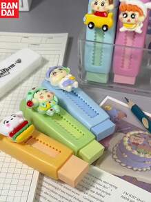 Bandai, Crayon Shin Chan Series, Anime Cartoon Eraser, Easy Colored Eraser Stationery, Student Gift, Easy To Clean, Ideal For Writing And Drawing, Perfect For Office And Study Supplies, Cute Eraser, Perfect Party Gift&Birthday Surprise Gift, Ideal For Christmas, Halloween, Thanksgiving Gifts., School Supplies,Back To School