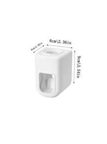1 pièce Distributeur de dentifrice style scandinave automatique pour les murs de salle de bain, sans perçage requis, support de brosse à dents simple et décontracté, rentrée scolaire