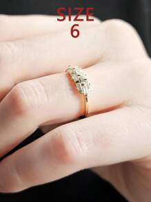 1pc S925 Sterling Silver Original Versatile Braided CZ Elegant Women's Ring, Suitable For Women's Daily Wear, Holiday/Party Gifts, Jewelry